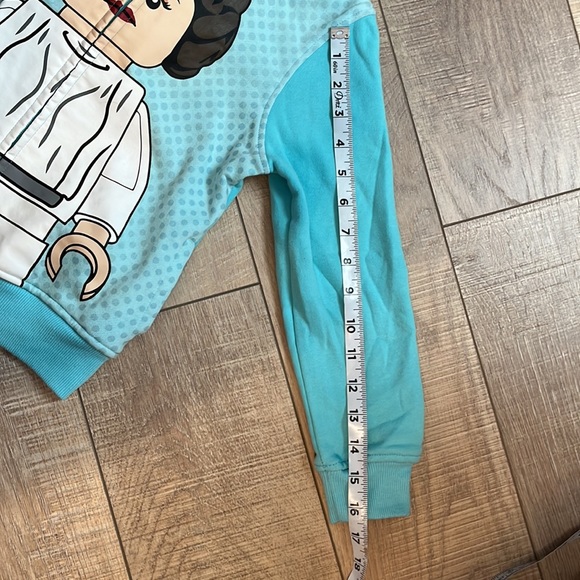Star Wars Lego Princess Leah zip up hoodie sweatshirt 6/7 - Picture 9 of 9